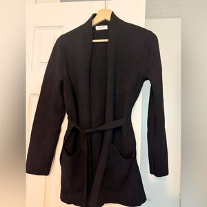 Aritzia Short Ty Cardigan in Black